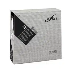 Salveta TREND LINE 38x38 Crno-bela