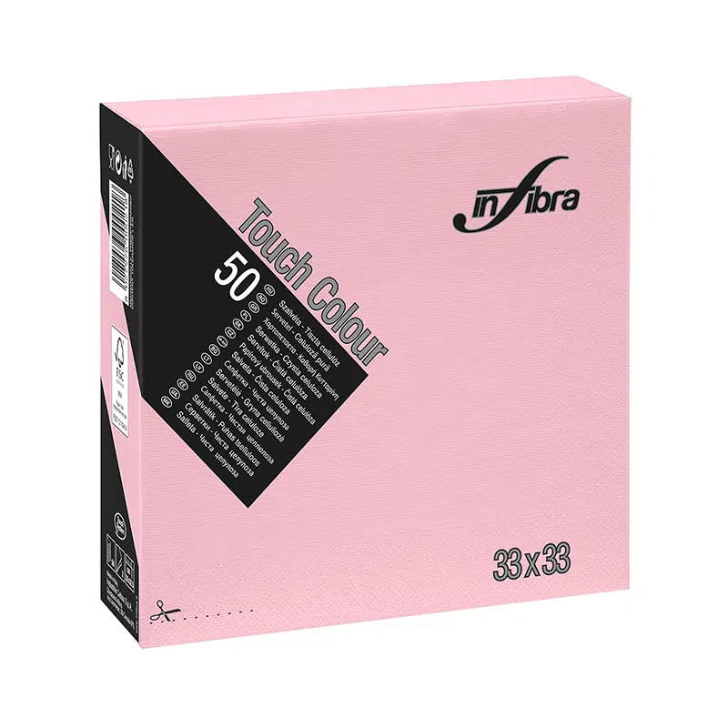Salvete INFIBRA 33x33 Roza