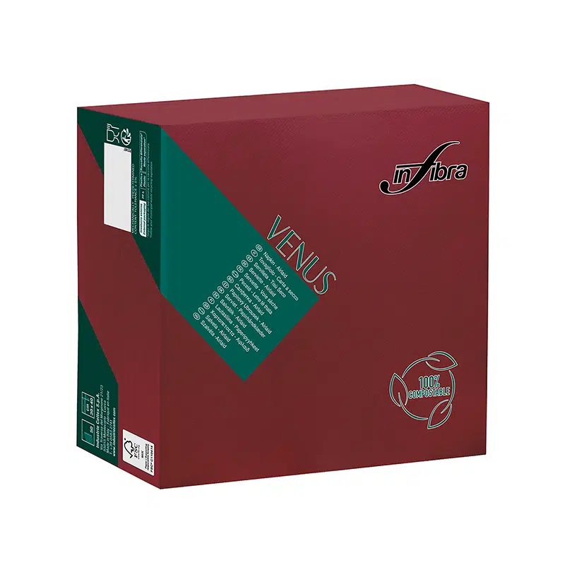 Salvete INFIBRA 40x40 Bordo