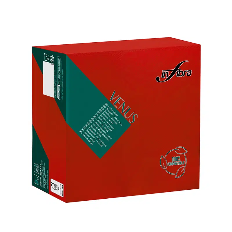 Salvete INFIBRA 40x40 Crvena
