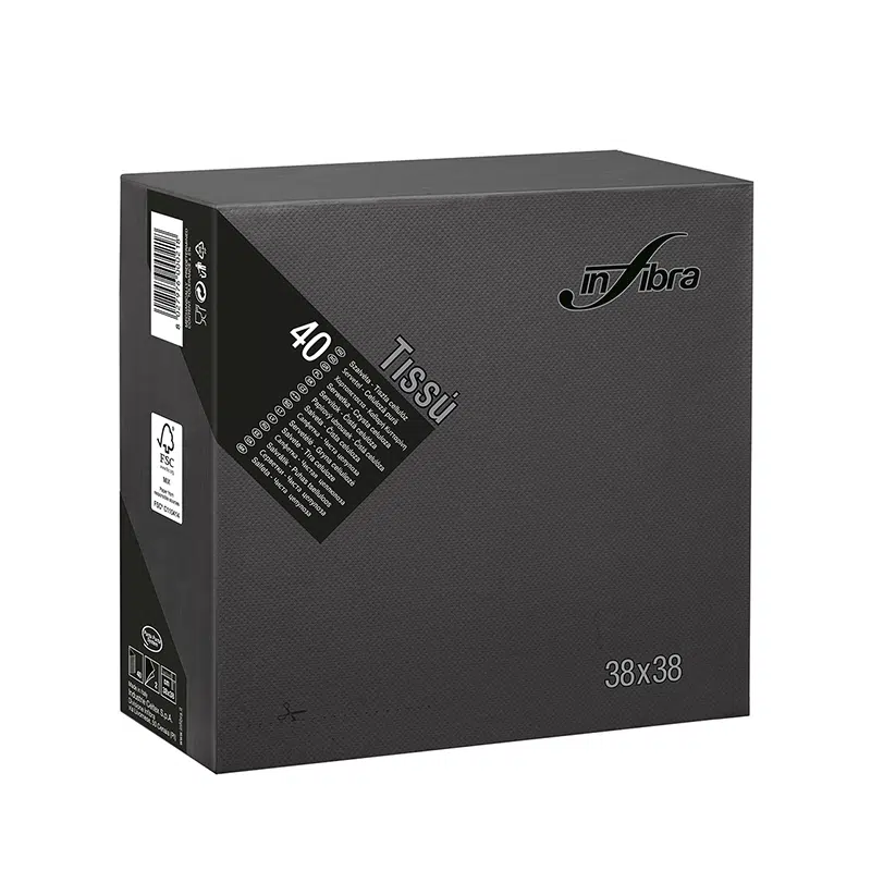 Salvete TISSU' 38x38 Crna