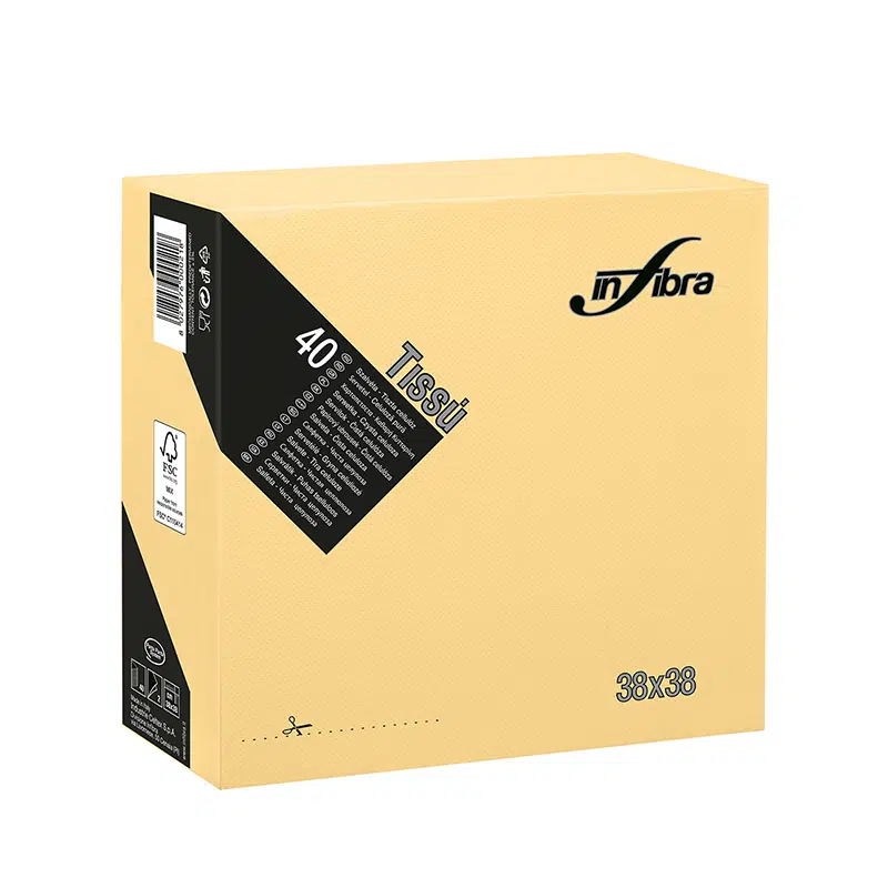 Salvete TISSU' 38x38 Šampanj