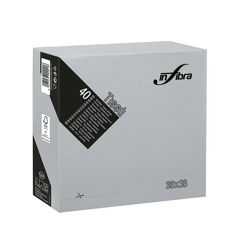 Salvete TISSU' 38x38 Siva