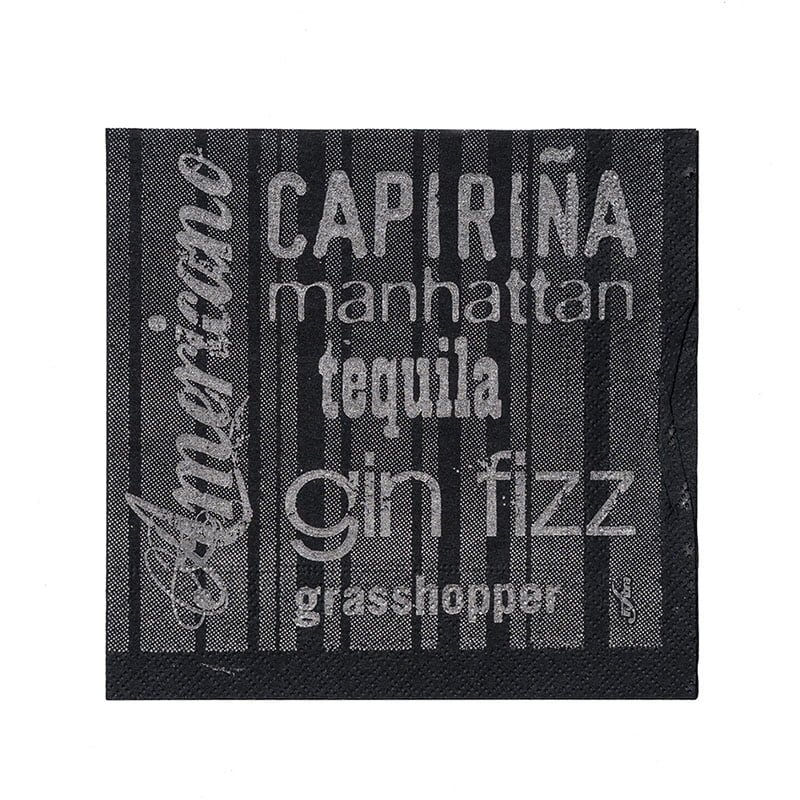 Salvete INFIORE 25x25 Crna prošarana