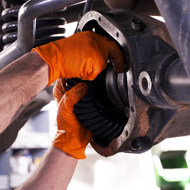 Jednokratne nitril rukavice orange full grip, bez pudera; 8,4 gr 50/1 L - Image 5